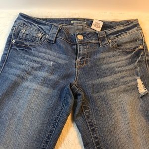 Paris Blue Jeans distresses size 9 great shape